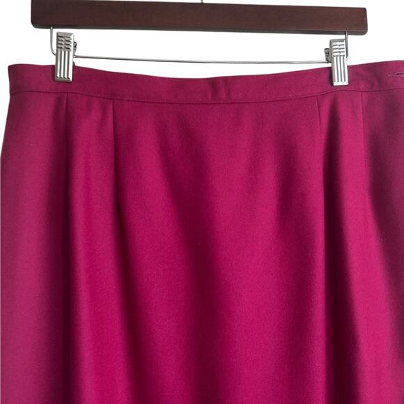 VTG Pendleton USA Made Women Midi Skirt 14 Virgin Wool Career Retro  Classic - Picture 7 of 9